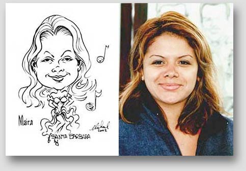 5 minute party caricature