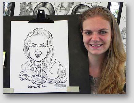 5 minute party caricature